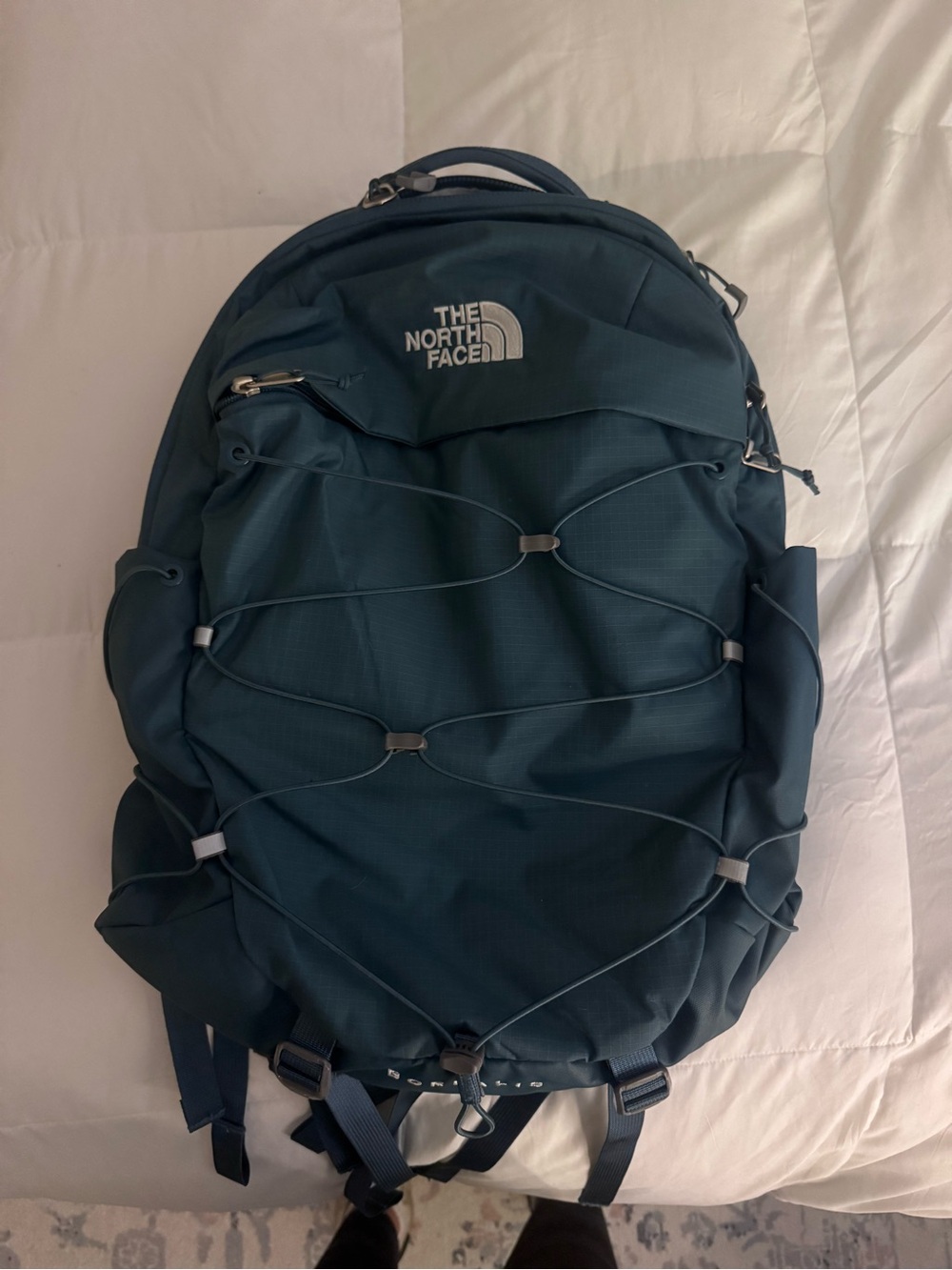 The North Face Men's Teal Green Daypack with Front Bungee